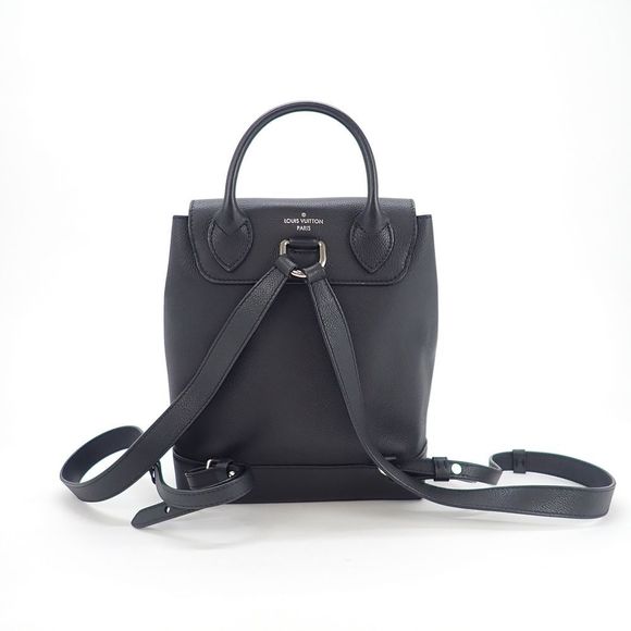 Louis Vuitton Lock Me Backpack Calfskin Noir Black Shoulder Bag - Picture 3 of 10